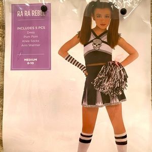 Kids Skull Cheerleading Halloween Costume